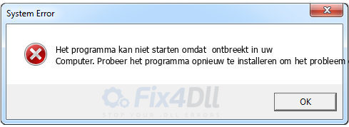  ontbreekt