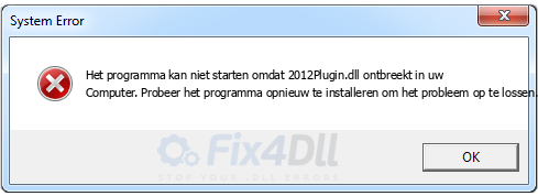 2012Plugin.dll ontbreekt