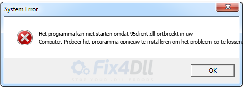 95client.dll ontbreekt