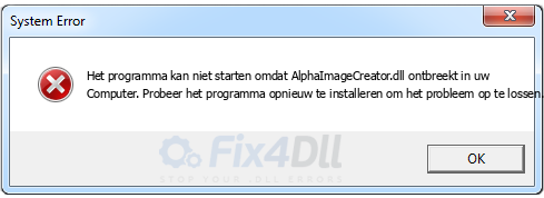 AlphaImageCreator.dll ontbreekt