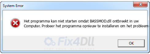 BASSMOD.dll ontbreekt