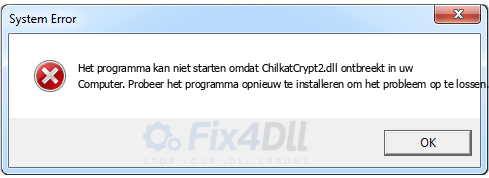 ChilkatCrypt2.dll ontbreekt