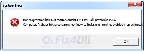 FTCExt32.dll ontbreekt