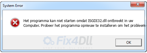 ISGDI32.dll ontbreekt