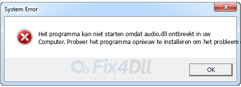 audio.dll ontbreekt