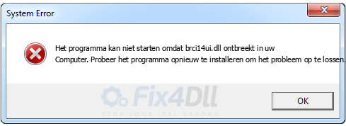 brci14ui.dll ontbreekt