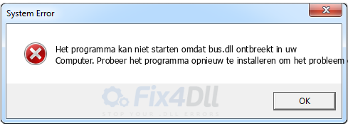 bus.dll ontbreekt