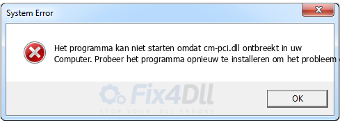 cm-pci.dll ontbreekt