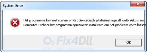 devicedisplaystatusmanager.dll ontbreekt