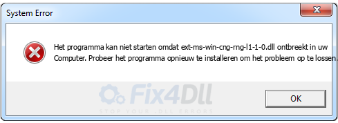 ext-ms-win-cng-rng-l1-1-0.dll ontbreekt