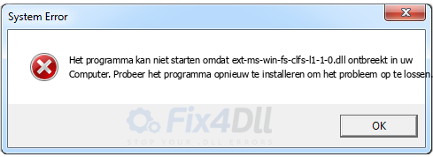 ext-ms-win-fs-clfs-l1-1-0.dll ontbreekt