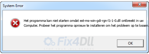 ext-ms-win-gdi-rgn-l1-1-0.dll ontbreekt