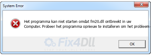 fm20.dll ontbreekt