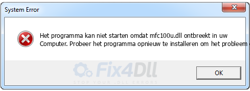 mfc100u.dll ontbreekt