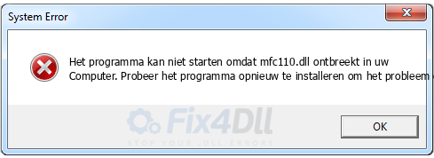 mfc110.dll ontbreekt