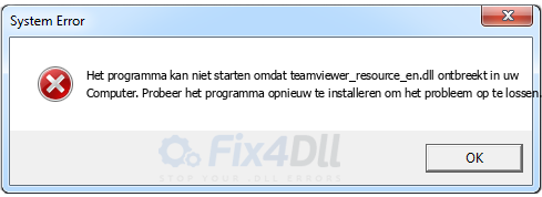 teamviewer_resource_en.dll ontbreekt