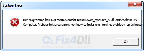 teamviewer_resource_nl.dll ontbreekt
