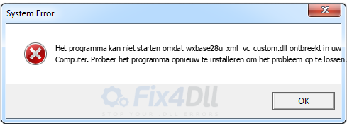 wxbase28u_xml_vc_custom.dll ontbreekt